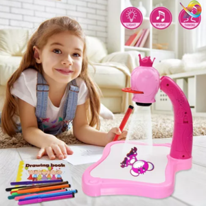 Tablero de dibujo con proyector